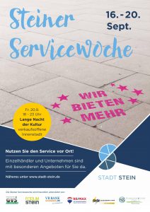 Steiner service Woche Vorsicht Frische Brillen